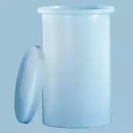 cylindrical plastic tank