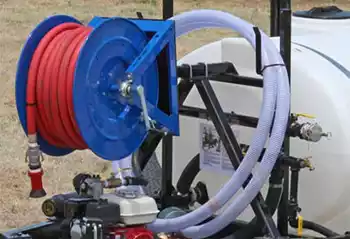500 gallon water trailer hose reel
