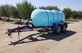 1010 gallon DOT trailer with an extended bumper and tongue