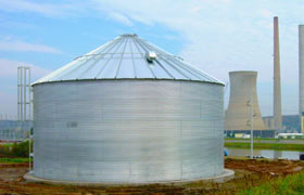 corrugated water tank