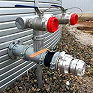 fire fittings for corrugated tanks
