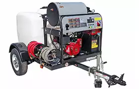 Hot Water Pressure Washer Trailer Unit 95005