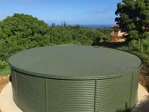 corrugated steel tanks for rainwater