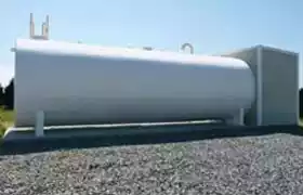 Steel fire protection tanks