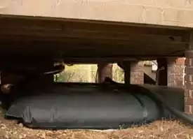 pillow tank under deck